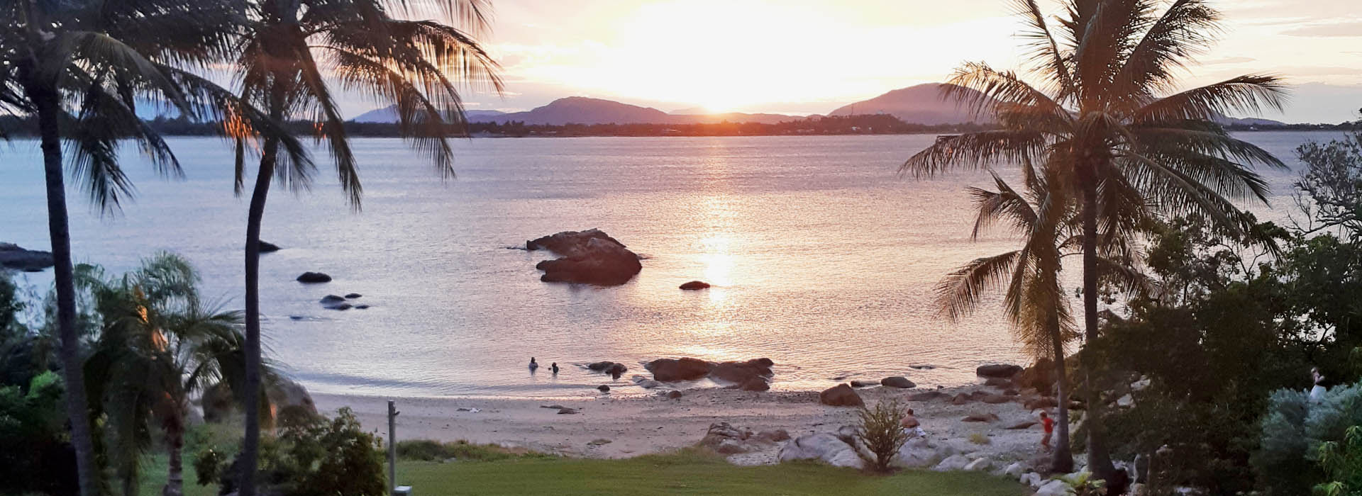 One of the few places in the world where you can see the sunrise and sunset over the water on the main land.